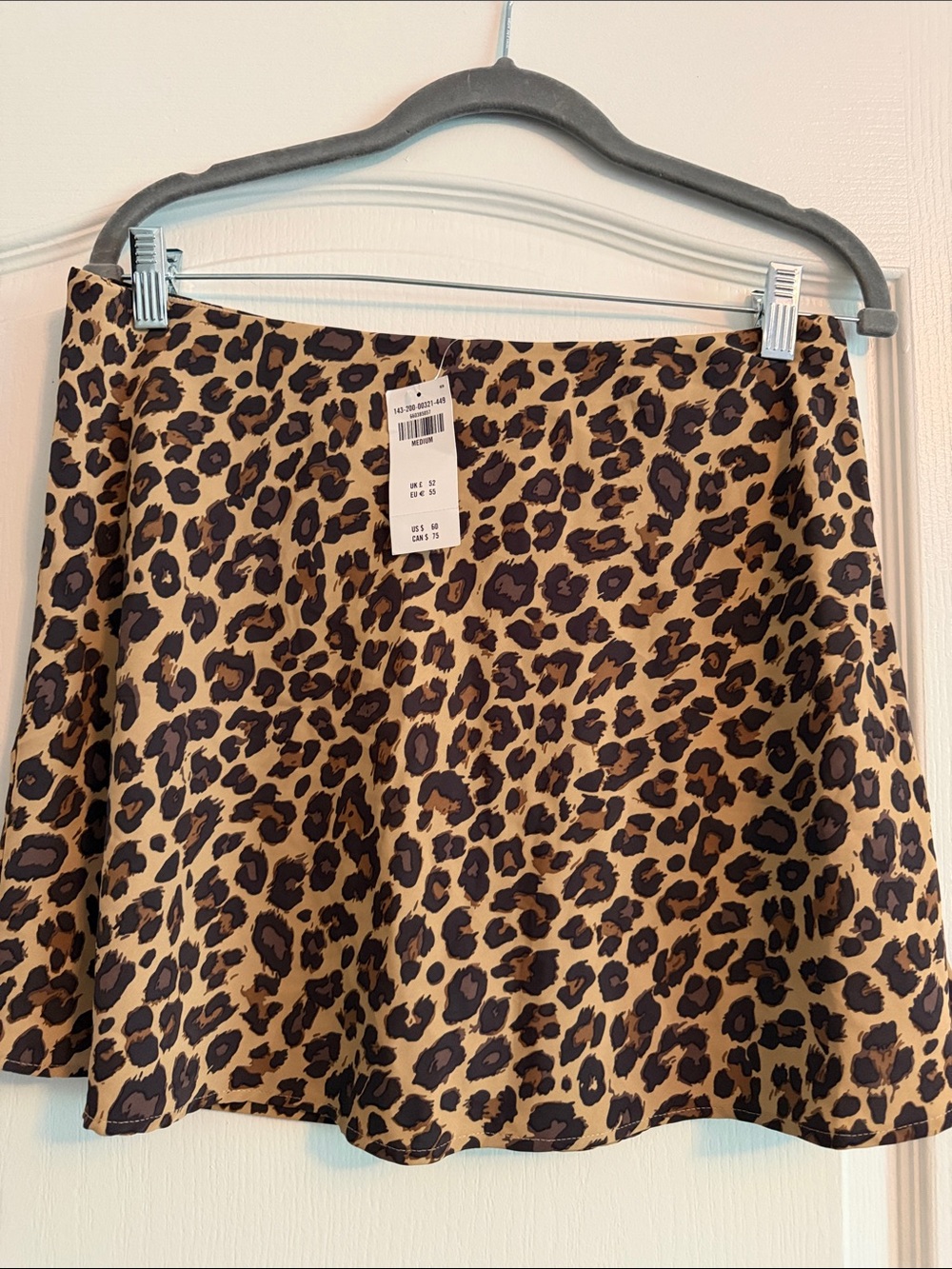 Abercrombie & Fitch Leopard Print Mini Skort - Brown & Black